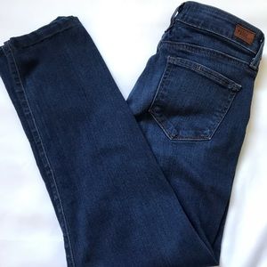 PAIGE skyline skinny medium wash ankle jeans